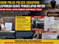 Dilaporkan Gelapkan Motor, Oknum Polsek Sukapura Jadi Sorotan, Propam Jatim Diminta Usut Tuntas