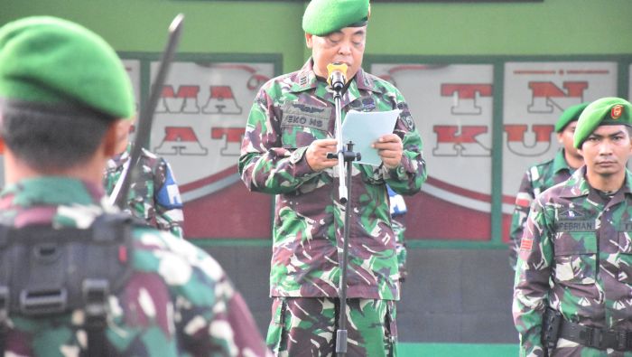 Gelar Upacara 17an, Kasdim 1004 Kotabaru Sampaikan Amanat Panglima TNI
