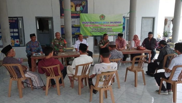 Hadiri Musdes Laporan Pertanggung Jawaban APBD Ta. 2022 Desa Bulangan Timur