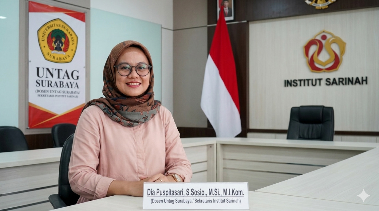 Dia Puspitasari, S.Sosio., M.Si., M.I.Kom. (Dosen Untag Surabaya/Sekretaris Institut Sarinah)